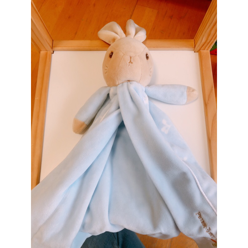 (二手）【奇哥】比得兔安撫小抱毯藍色安撫娃娃嬰兒安撫