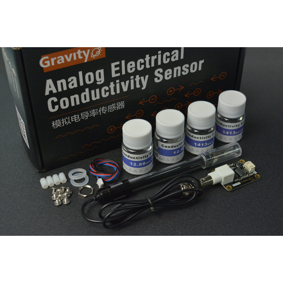 Gravity：Analog Electrical Conductivity Sensor 模擬電導率感測器 水質檢驗