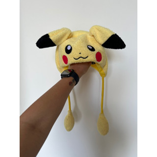 《二手》 日本 寶可夢中心 皮卡丘 帽 寶可夢 神奇寶貝 可動 pokemon center 絕版 帽子 互動
