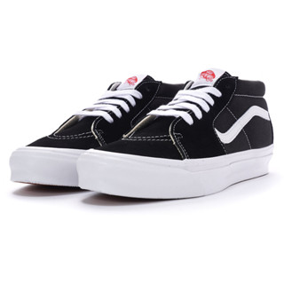 VANS VAULT OG SK8-Mid Lx 中筒 男款 休閒鞋 板鞋 黑白 基本 VN0A4BVCBA2