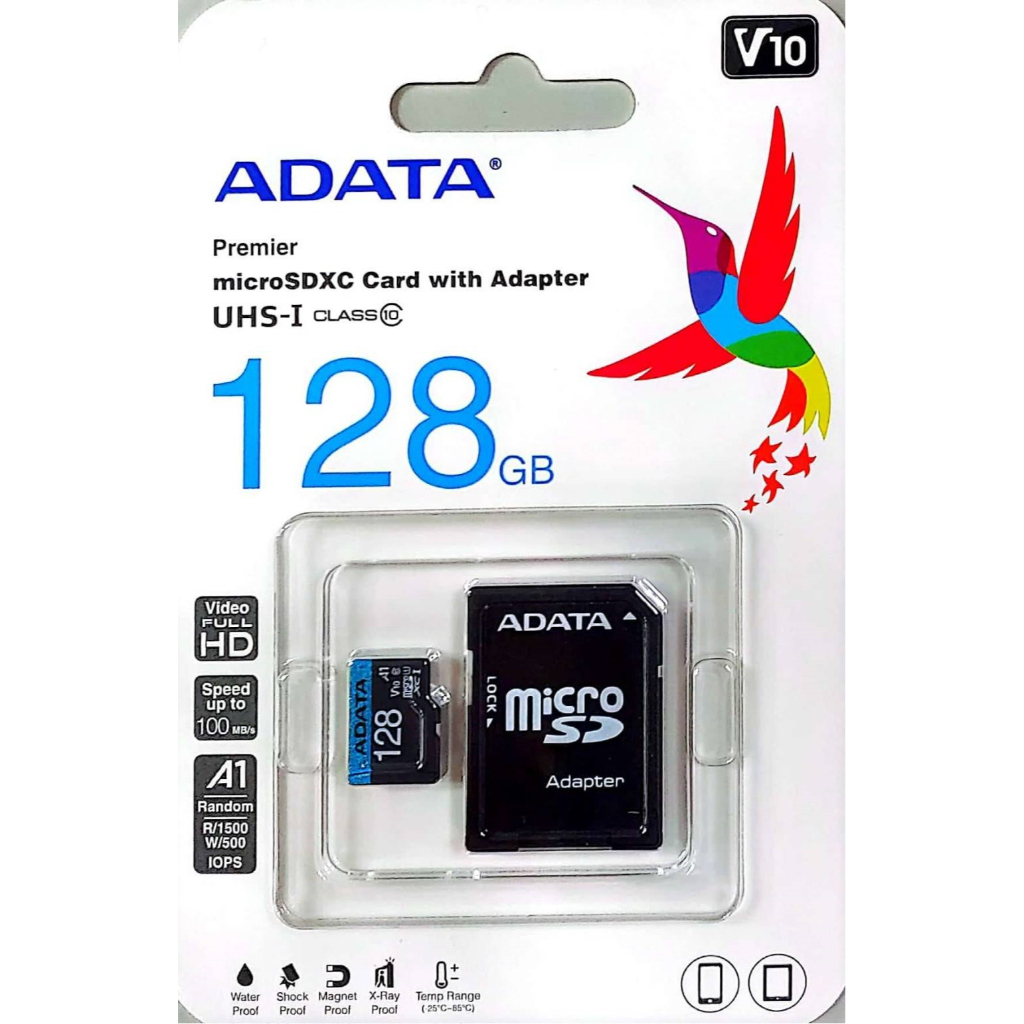 ADATA 威剛 128G記憶卡 microSDXC UHS-I U1附轉卡 台灣公司貨 全新品 有開發票