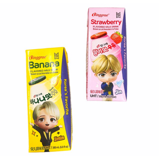 韓國 Binggrae 香蕉牛奶 草莓牛奶 200ml (圖案隨機出貨）