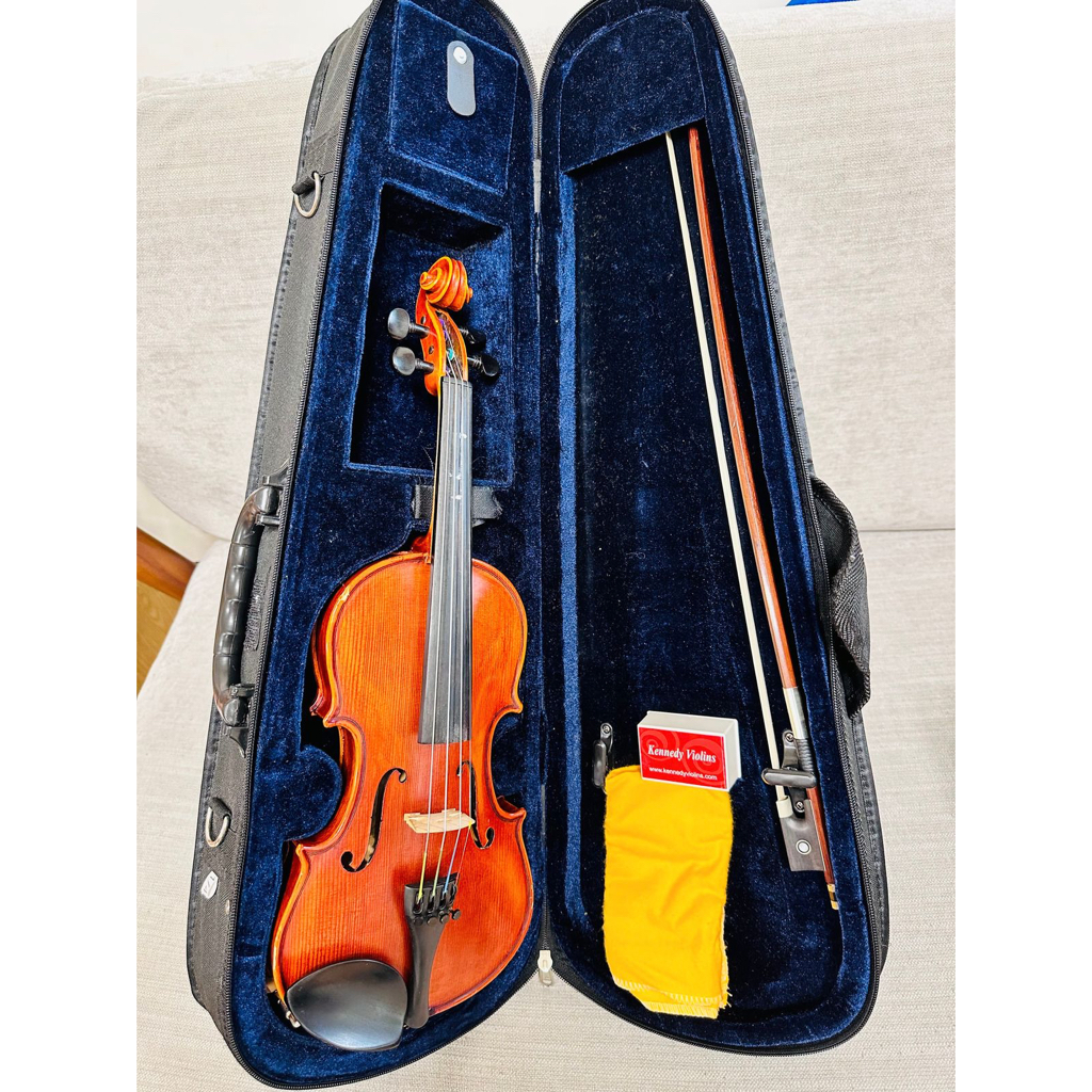 二手小提琴 1/4琴 附琴盒、弓、擦琴布、松香