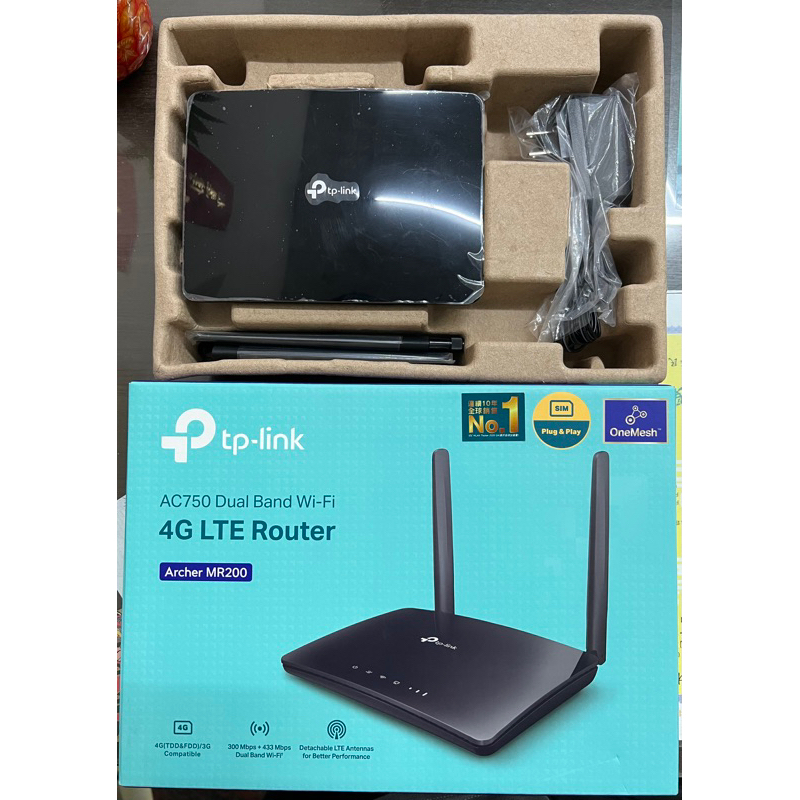 TP-LINK Archer MR200 AC750 2天線雙頻/Micro SIM/3埠*100M/4G LTE分享器