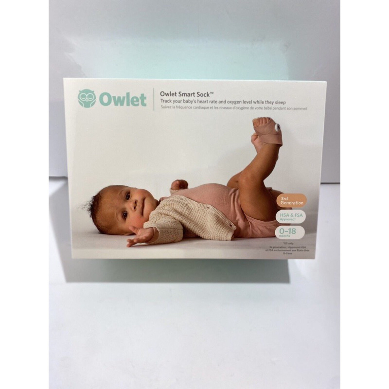 Owlet Smart sock 3rd 第三代 寶寶呼吸心跳監控智慧襪 0-18個月適用