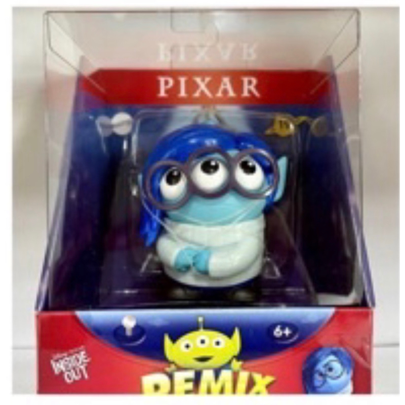 正版 Pixar 迪士尼 美泰兒 三眼怪 變裝 系列 公仔(腦筋急轉彎-憂憂)Remix 皮克斯 玩具總動員
