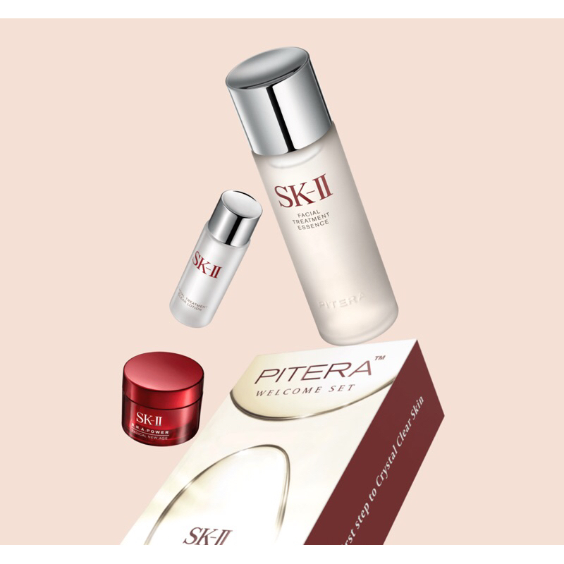 全新SKII SK-II SK2 PITERA Power套裝(青春露75ML+潔面乳20G+肌活能量輕盈活膚霜15G)