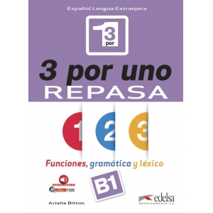【西班牙語】3 por uno B1, Libro del alumno + audio download 9788490813058