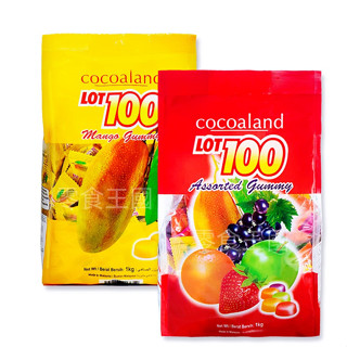 一百份軟糖 芒果口味軟糖1000公克 一百份綜合口味軟糖 一公斤 水果軟糖 大包裝 馬來西亞軟糖 QQ軟糖