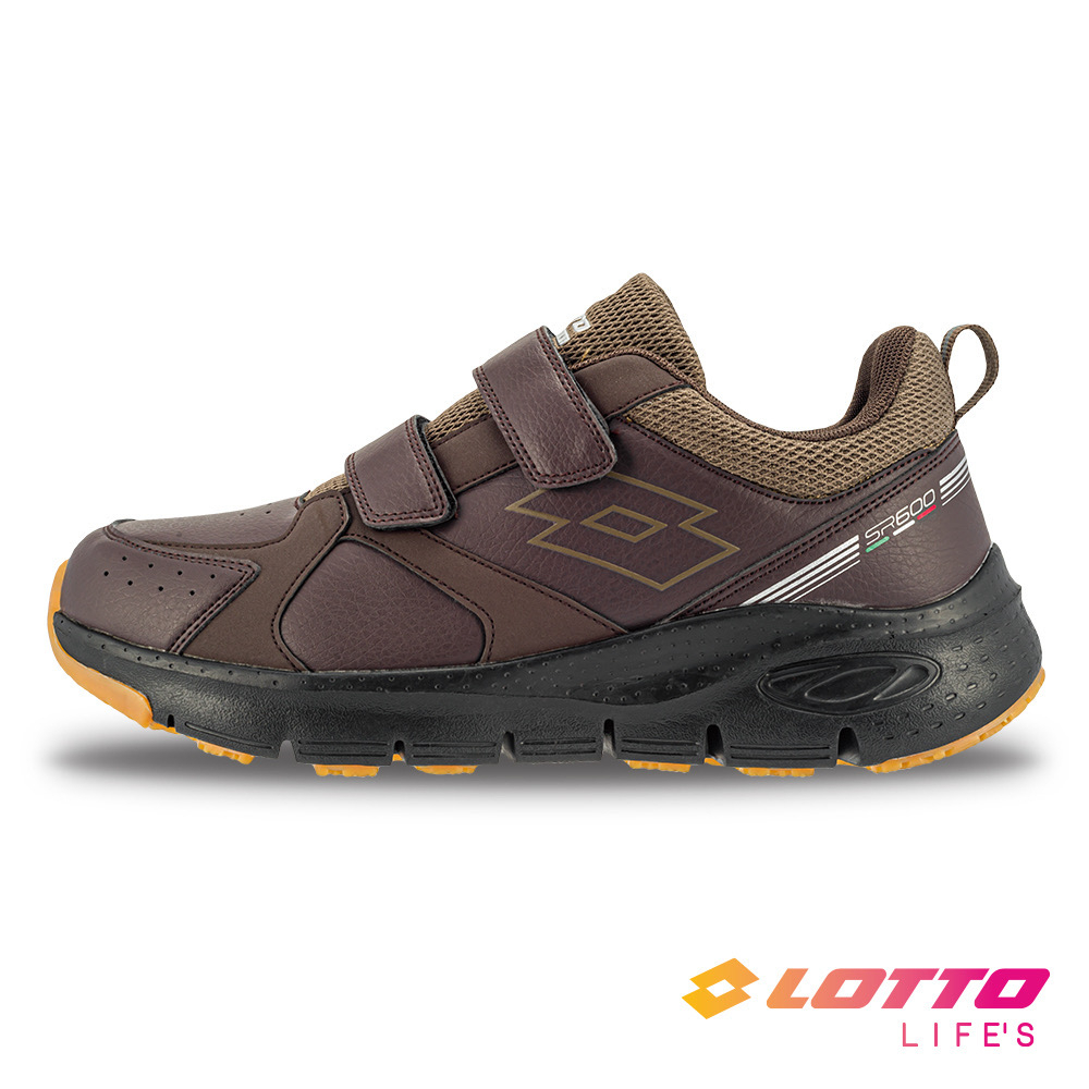 LOTTO樂得-義大利第一品牌 男鞋 SR600 止滑 健走鞋 運動鞋 走路鞋 [LT3AMR7173] 棕【巷子屋】