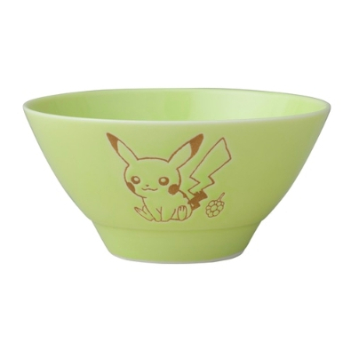 [Hina日本代購] 現貨 日本 寶可夢 Pokémon 皮卡丘 綠色瓷碗 飯碗 湯碗 日本製 好看又好用