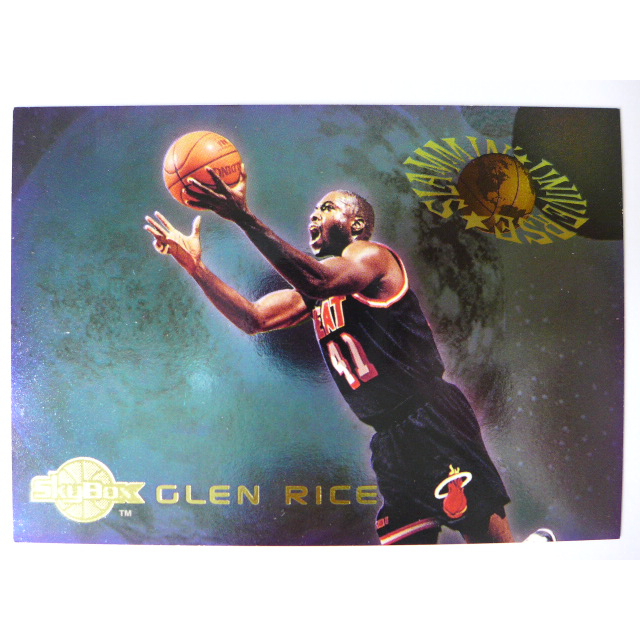 ~ Glen Rice ~三分射手/NBA球星/格倫·萊斯 1995年SkyBox.金屬設計.NBA特殊卡