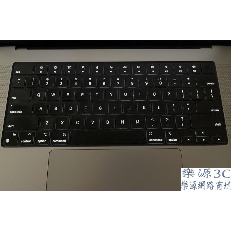 鍵盤防塵套 鍵盤保護膜 鍵盤膜 適用於 蘋果 m1 macbook pro 16-inch mk193x/a 樂源3C