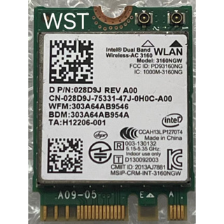 Intel 雙頻 Wireless-AC 3160 3165NGW 筆電 無線網卡