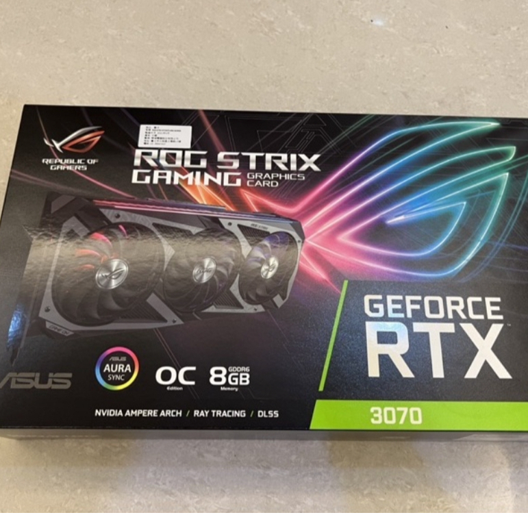 華碩ASUS ROG STRIX RTX3070 3070 OC 8G Gaming顯示卡 未鎖版