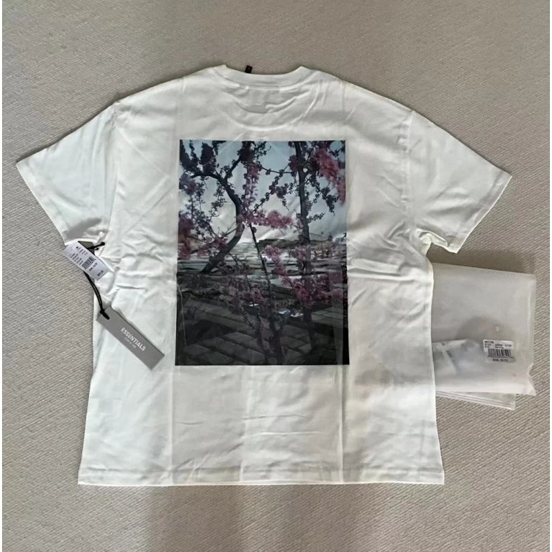 ［東尼精品］FEAR OF GOD FOG T恤 Essentials 花卉短袖 白色