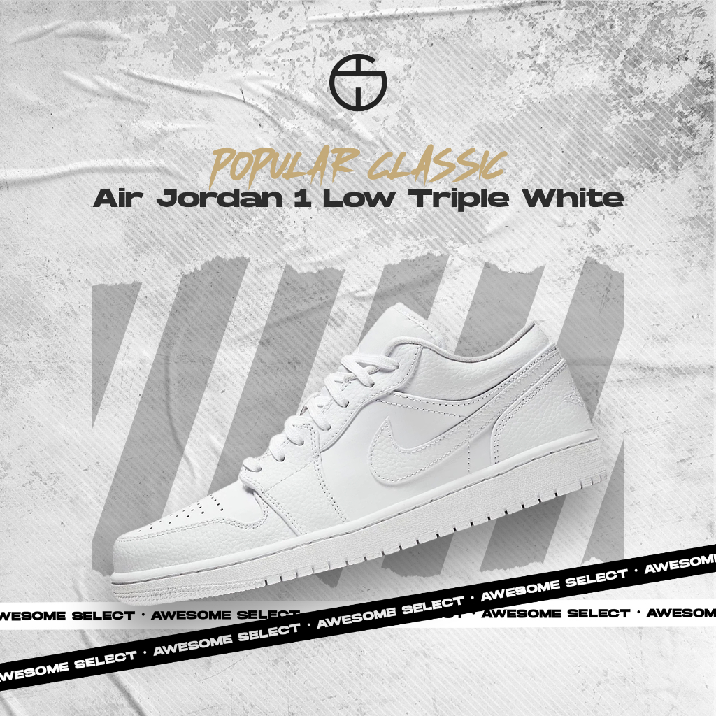 奧升嚴選 • Air Jordan 1 Low Triple White 全白 低筒 純白 553558-136