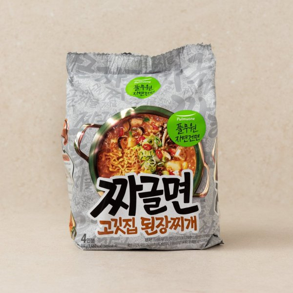 Pulmuone 烤肉店大醬湯麵116gx4包｜韓國代購 韓國泡麵 大醬湯 鈉補充 韓選PickMe✨