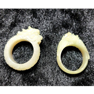 ⇱ 丞靚珠寶 緬甸 天然翡翠A貨 果綠 龍戒 鳳戒 結婚週年 禮物 戒指 對戒 老料