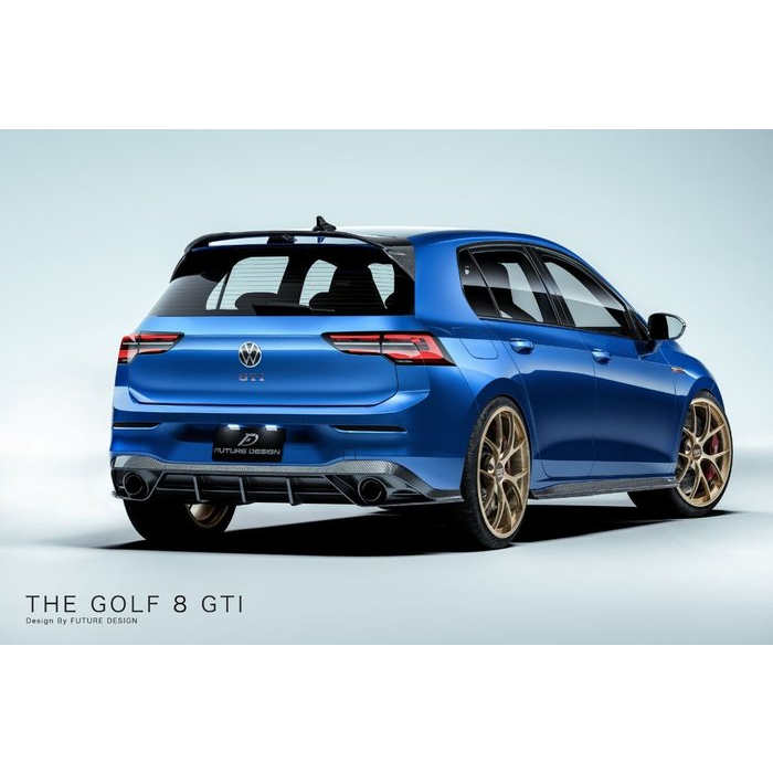 【Future_Design】Volkswagen GOLF 8 GTI FD 品牌 CARBON碳纖維 卡夢 後下巴