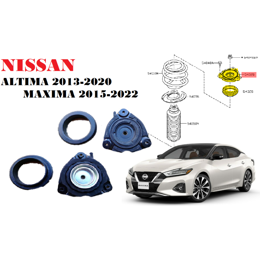 NISSAN TLTIMA 13-20 MAXIMA 15-22  前避震器上座(左右一對)含軸承