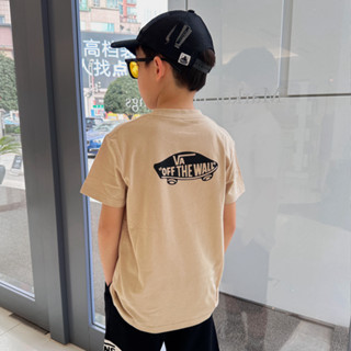 <🤩現貨🤩>日系潮牌童裝 VS後背滑板經典loge印花小潮童純棉舒服短袖棉T休閒運動短袖上衣