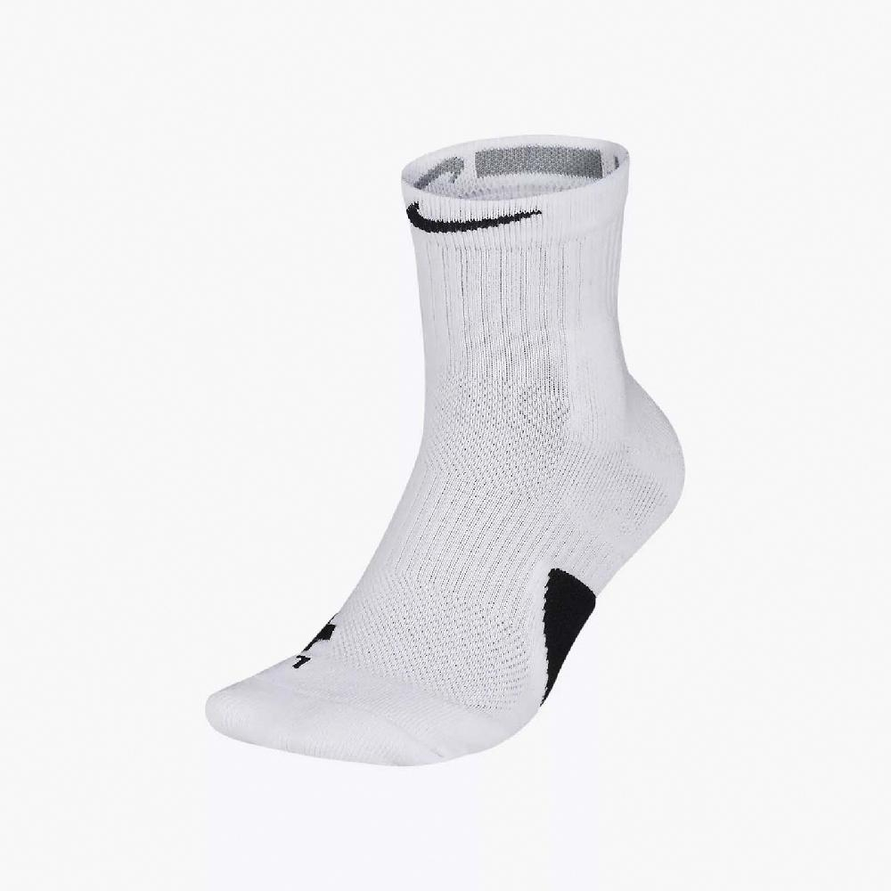 Nike  Elite Mid 男女款 白 單雙入 中筒襪 襪子 籃球襪 運動 SX7625-100【S.E運動】