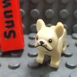 【積木2010】樂高 LEGO 沙色 鬥牛犬 / 法鬥 / 小狗 Bulldog 動物 (71018)