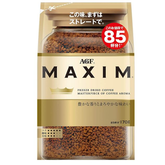 [現貨] AGF 170g Maxim 箴言金咖啡 (效期2025/8月) 補充包