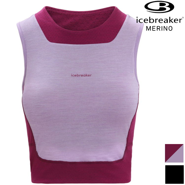 Icebreaker ZoneKnit™ GT150 女款 網眼短版運動背心(附罩杯內襯) 0A56FC