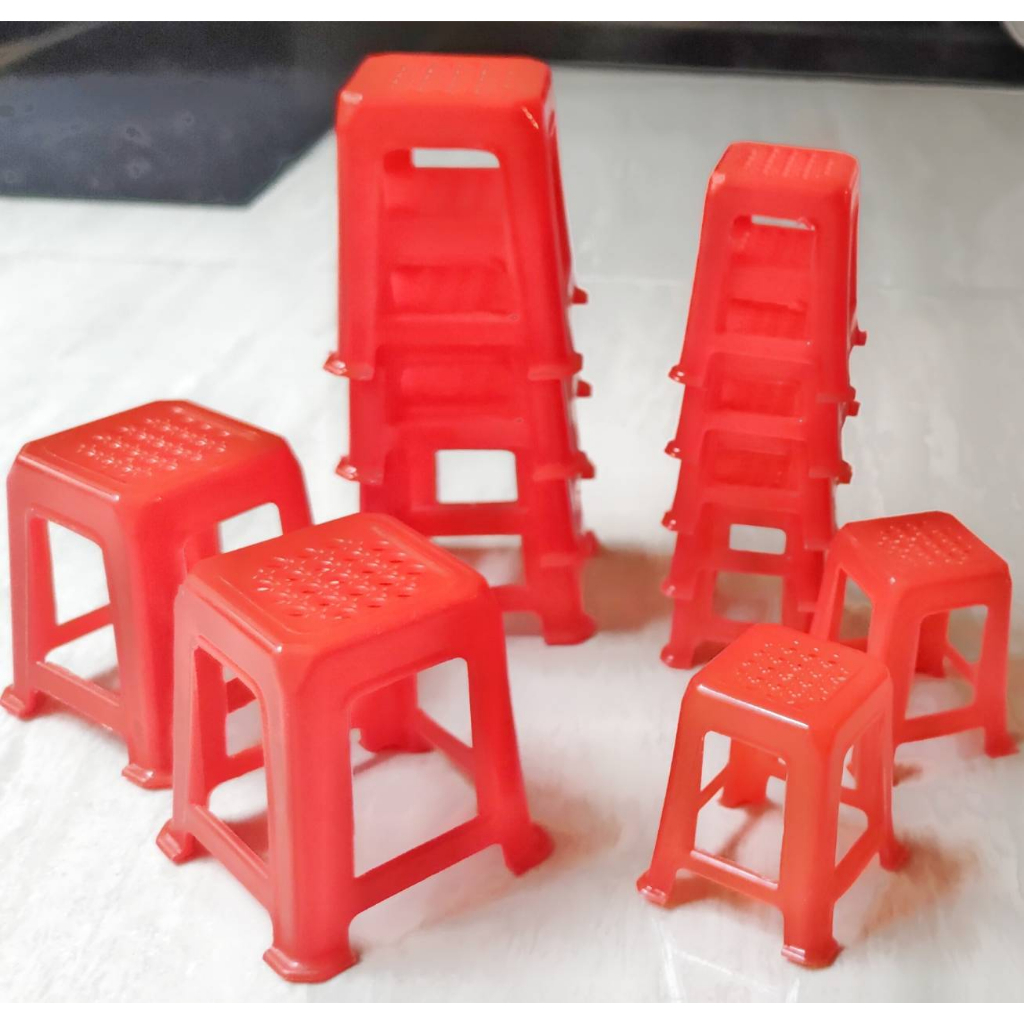 1:12 模型 塑膠椅 凳子 選款 大 / 小  單只價 迷你情境擺飾 W14