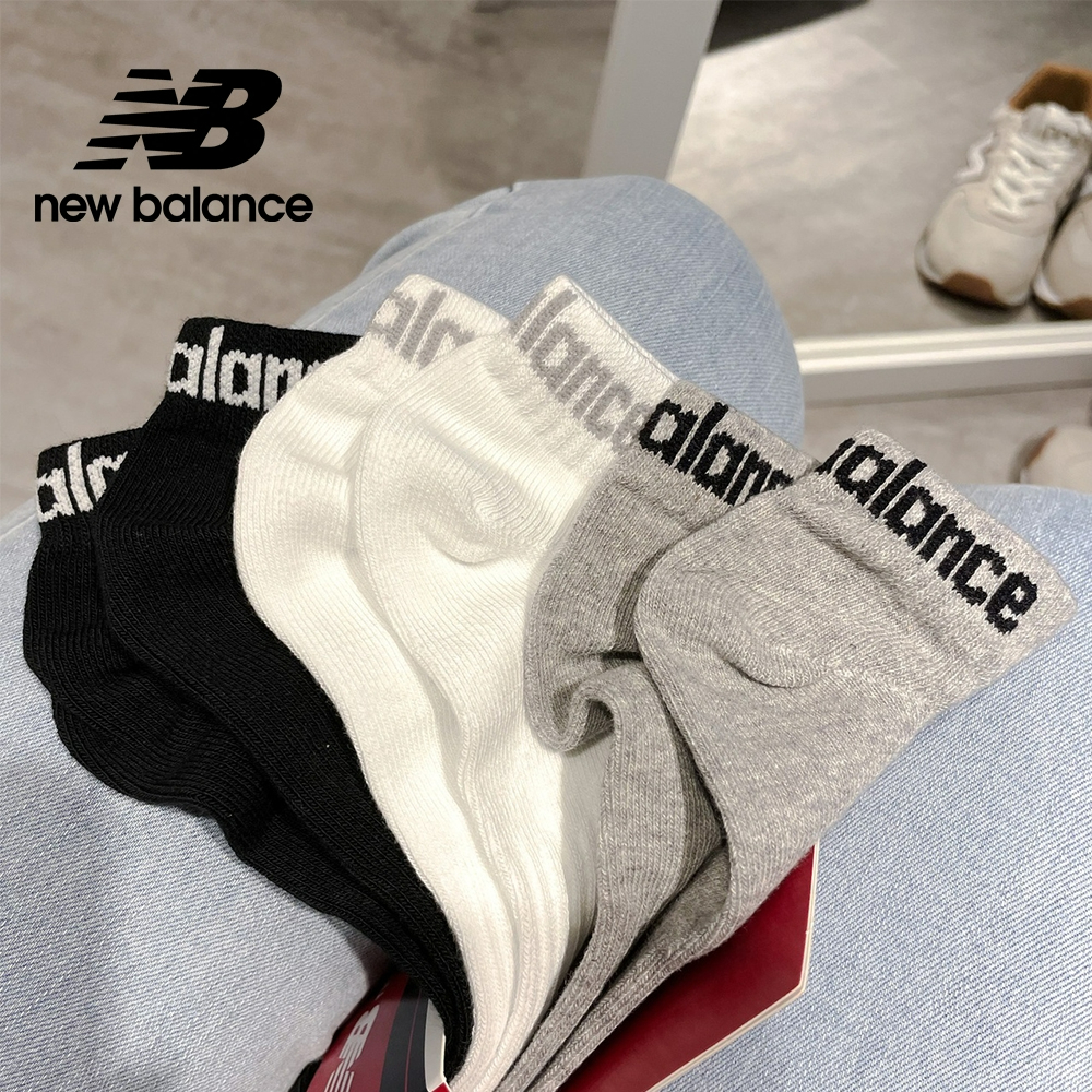 【New Balance】 NB 三入踝襪(薄)_中性_白/黑/灰_7811810100