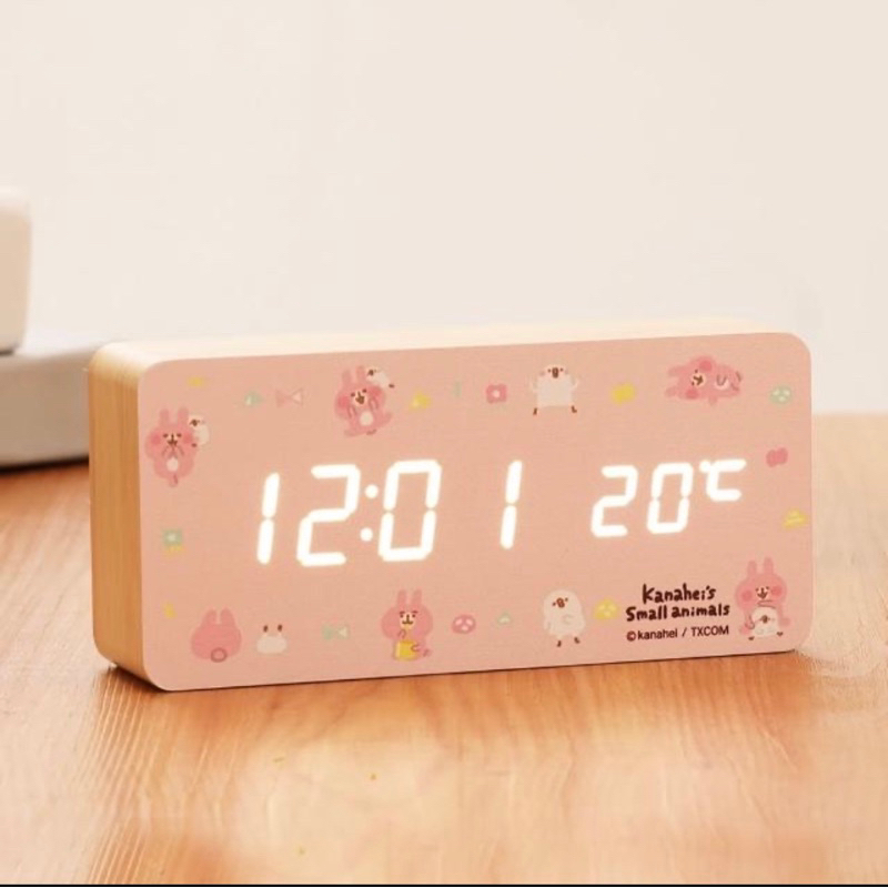 【卡娜赫拉的小動物】療癒粉嫩桌面電子鐘