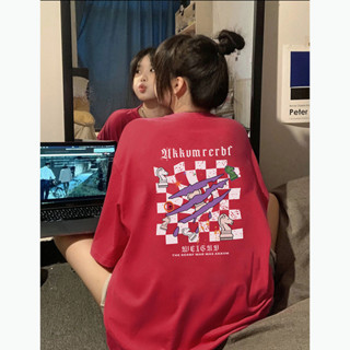 【林木木】100%純棉 oversize t恤 ins 風 女生衣服 夏天衣服 短袖 t恤 短袖上衣 短袖t恤