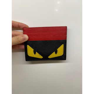 8成新 經典 Fendi 防刮 怪獸 卡夾 卡夾 卡包 信用卡收納 名片夾 錢夾
