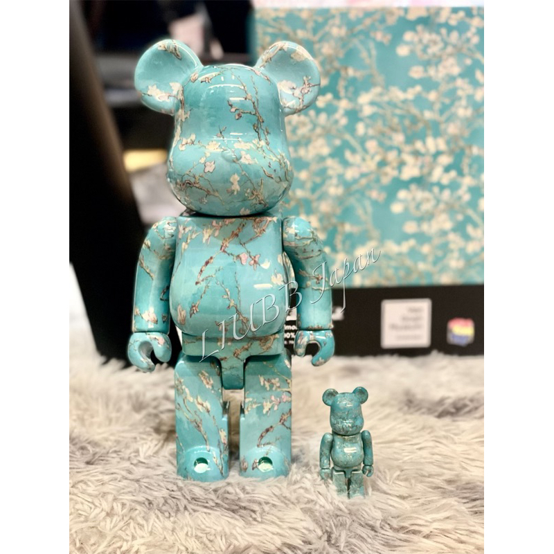 日本官方正品 庫柏力克 Bearbrick Be@rBrick Van Gogh 梵谷 杏花 400% 100% 藝術