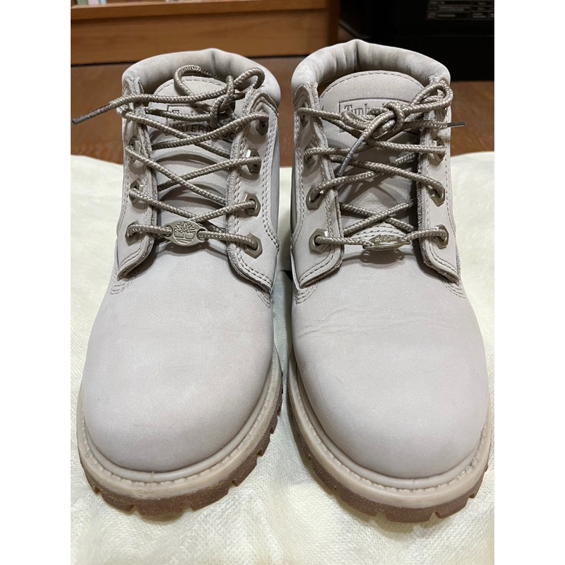 Timberland 女生淺灰色短靴 US 6W