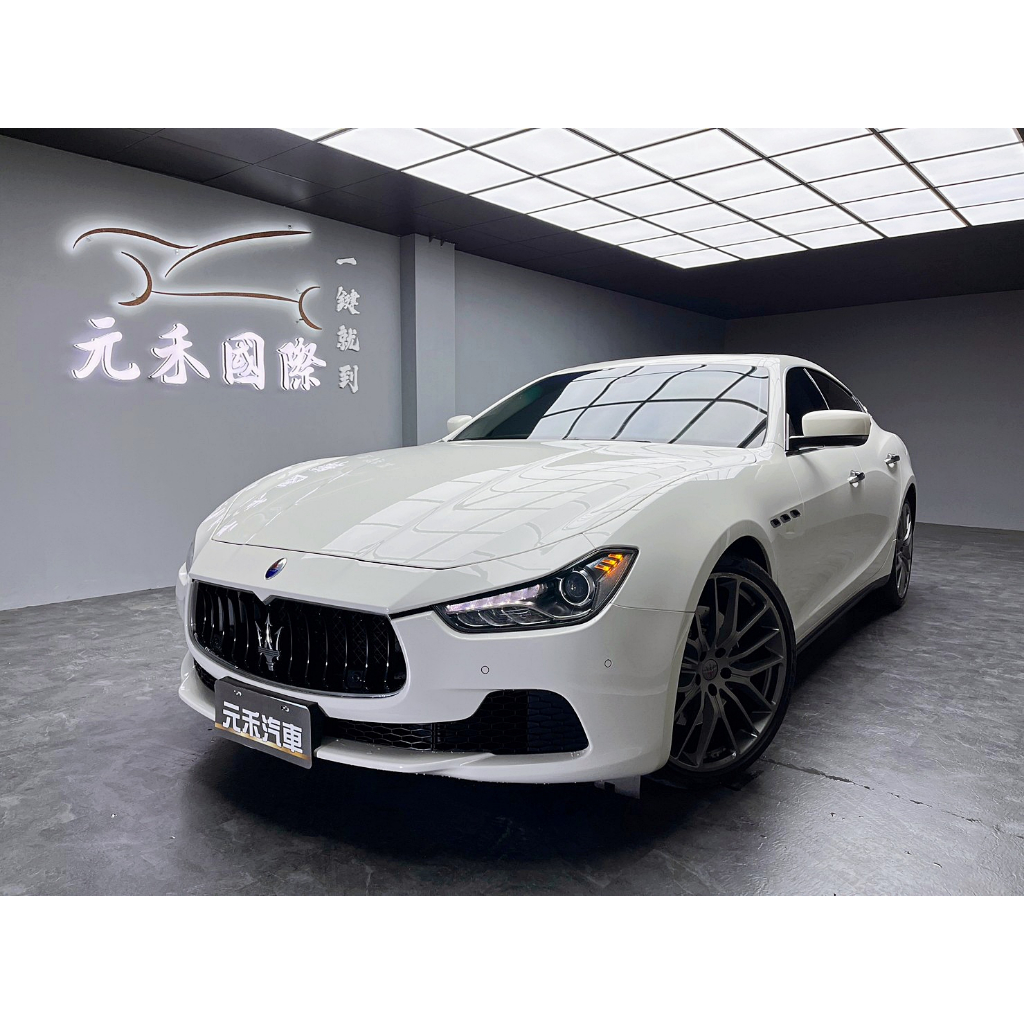 (元禾國際-阿佑)126.8萬正2014年出廠 Maserati Ghibli Diesel 3.0 柴油 純淨白