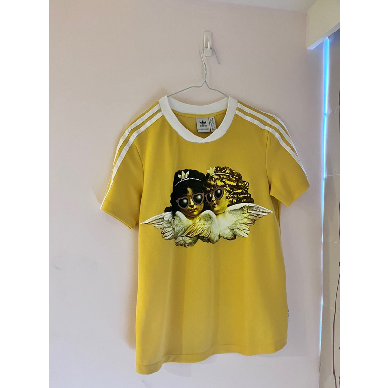 ADIDAS FIORUCCI 短袖 短T 三葉草 愛迪達 天使 九成新