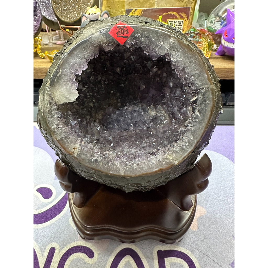 烏拉圭 巴西 淺紫水晶洞 小顆 圓形 紫晶洞 稀有 招財 天然 紫水晶