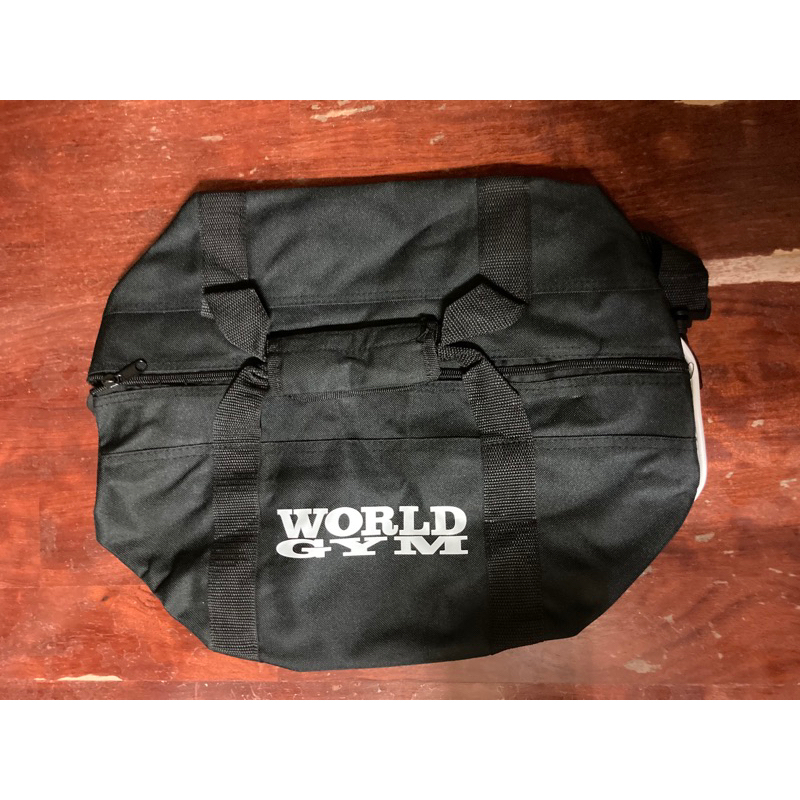 全新 world gym 黑色運動包 手提包