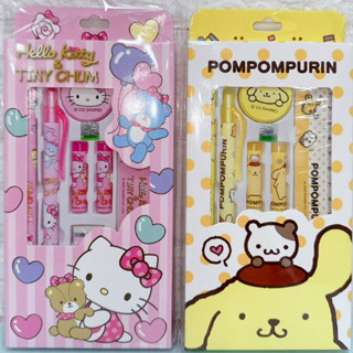 正版 三麗鷗 Hello Kitty 凱蒂貓KT 7件文具禮盒 布丁狗PN 7件文具禮盒
