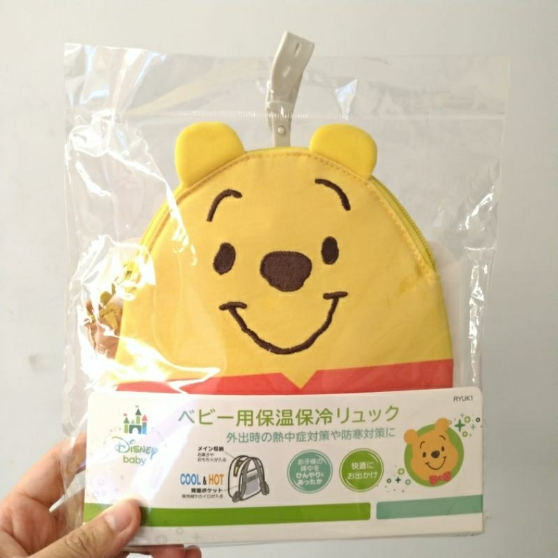 【全新買就送小禮】在台現貨(最後一個)日本 兒童卡通後背包 小熊維尼 保溫保冷 雙肩包 兒童書包 便宜賣