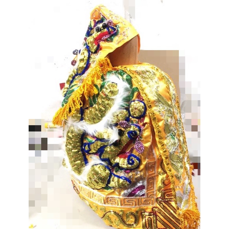 「昌隆」 包蔥棉龍袍-黃色 一尺二長 另有多色可選 神衣 神明衣 龍袍 平價 優惠