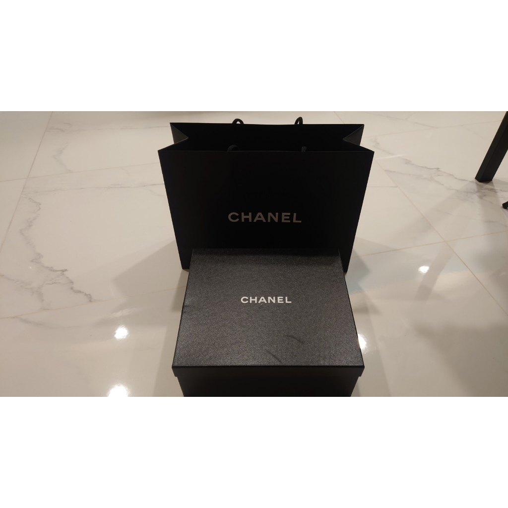 【保存良好品牌紙盒】香奈兒 Chanel 鞋盒 紙盒 附 紙袋