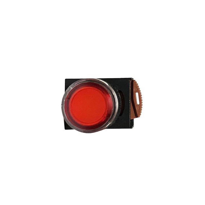 NHD賀電 照光平頭按鈕開關(紅色按鈕)NLB22-F10YE 按鈕可復歸型A B接點可任意搭配 AC110V~220V