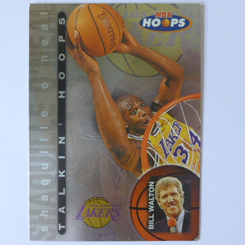 ~ Shaquille O'Neal ~俠客/大白鯊/歐尼爾/歐布連線 1997年HOOPS.金屬設計.NBA特殊卡