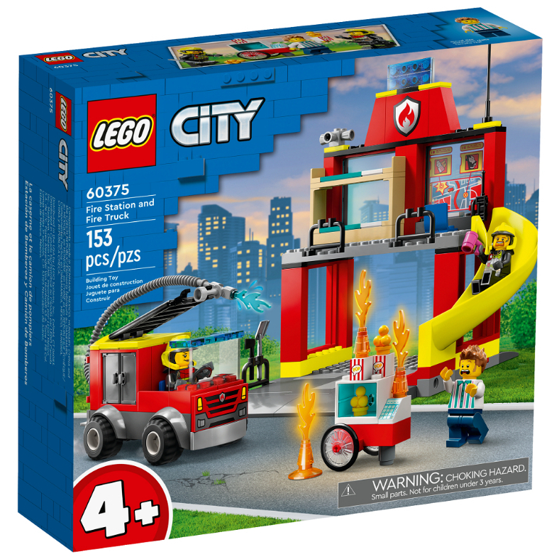 【宅媽科學玩具】LEGO 60375 消防局和消防車