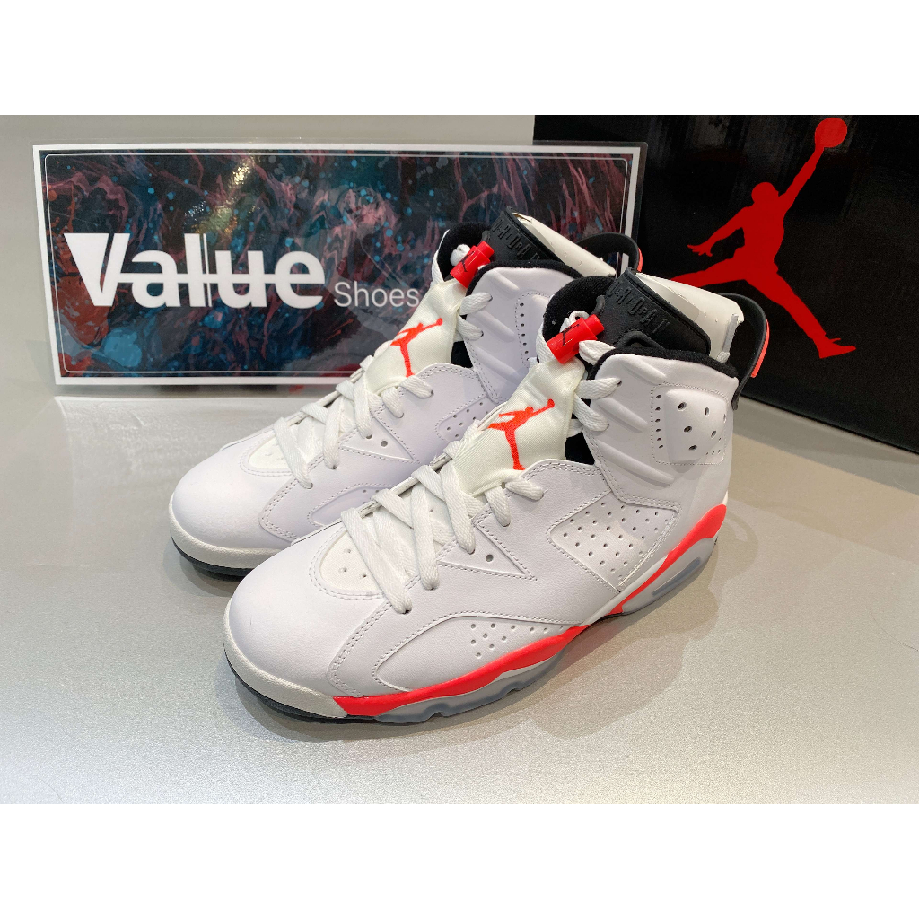 《Value》NIKE AIR JORDAN 6 白紅 櫻木花道 氣墊 高筒 穿搭 男鞋 籃球鞋 384664-123