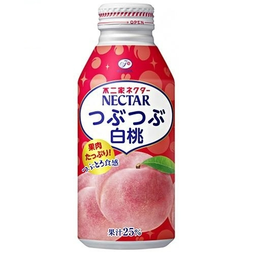【地方媽媽】日本 不二家Fujiya NECTAR 白桃果肉果汁 380ml